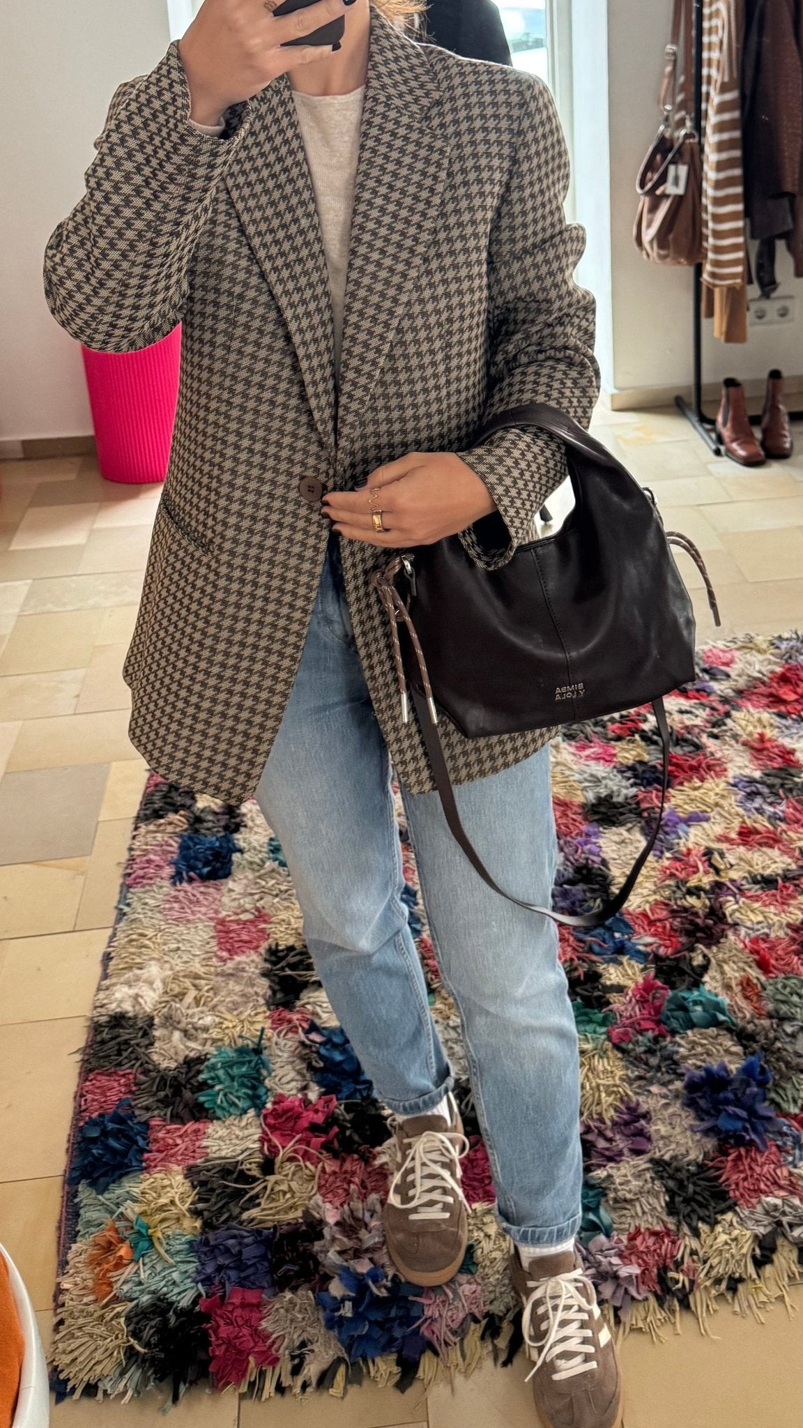 Bimba Y Lola slouchy Minibag/ dunkelbraun - lille.PLADS