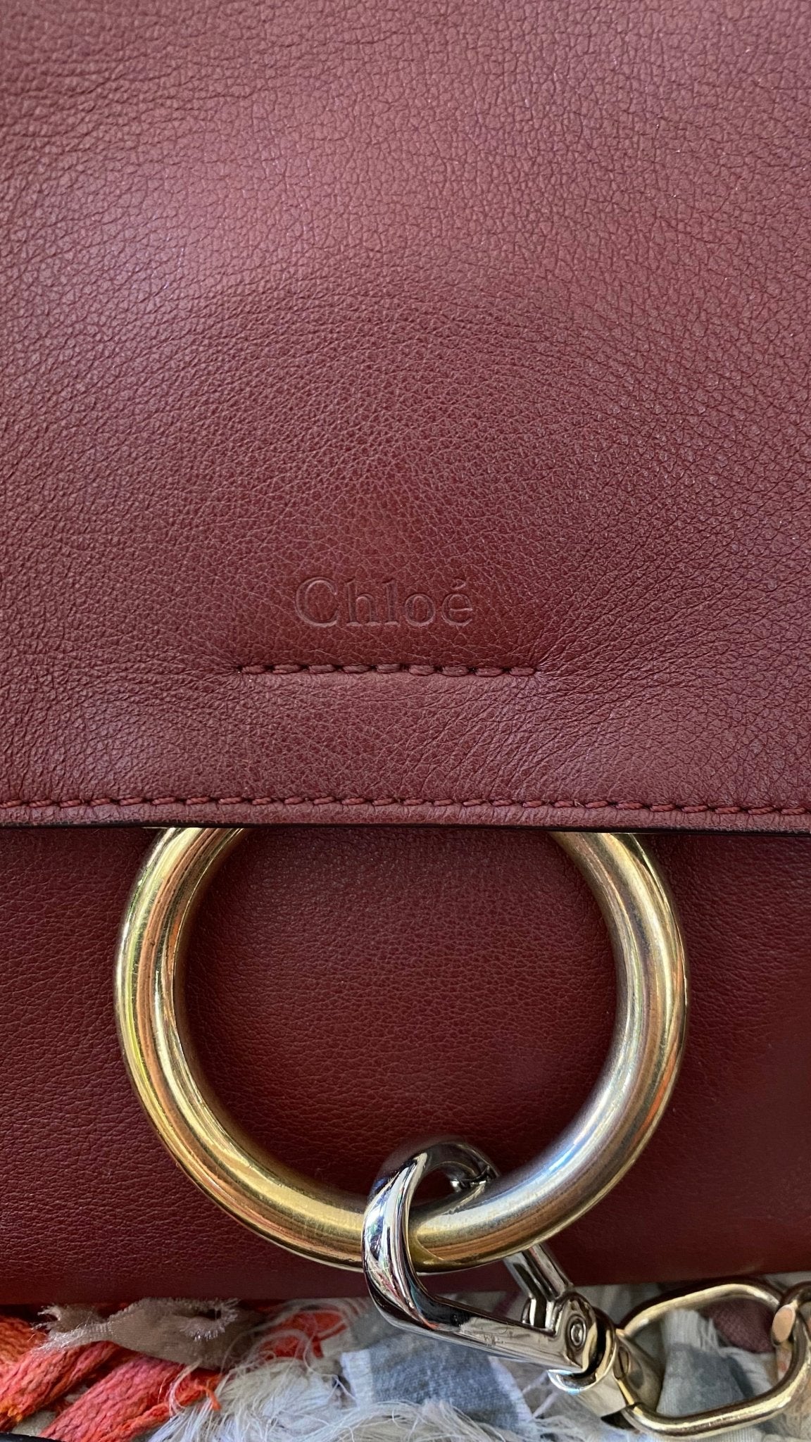 Chloé Handtasche Faye/ burgundy - lille.PLADS