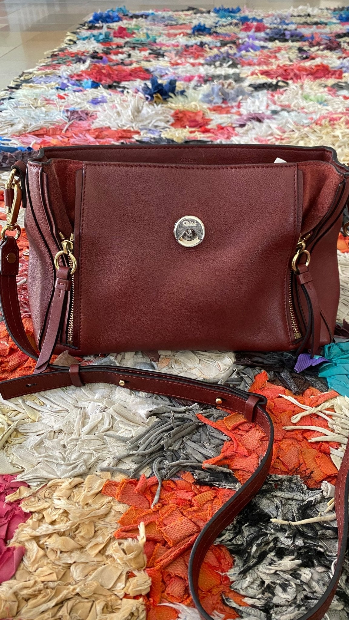 Chloé Handtasche Faye/ burgundy - lille.PLADS