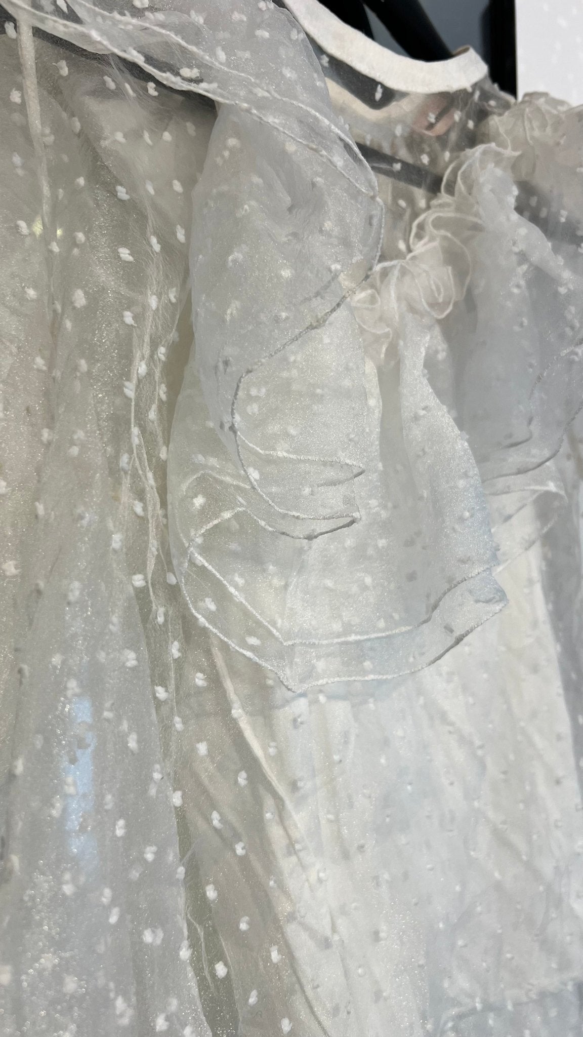 CUSTOMMADE Bluse Tüll / 36 - lille.PLADS