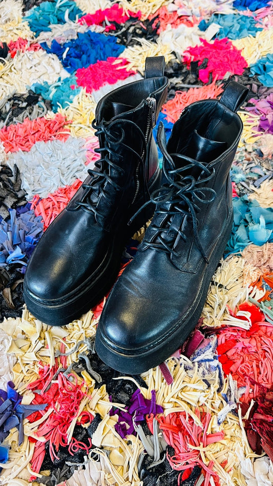 FRU.IT Boots Plateau chunky schwarz