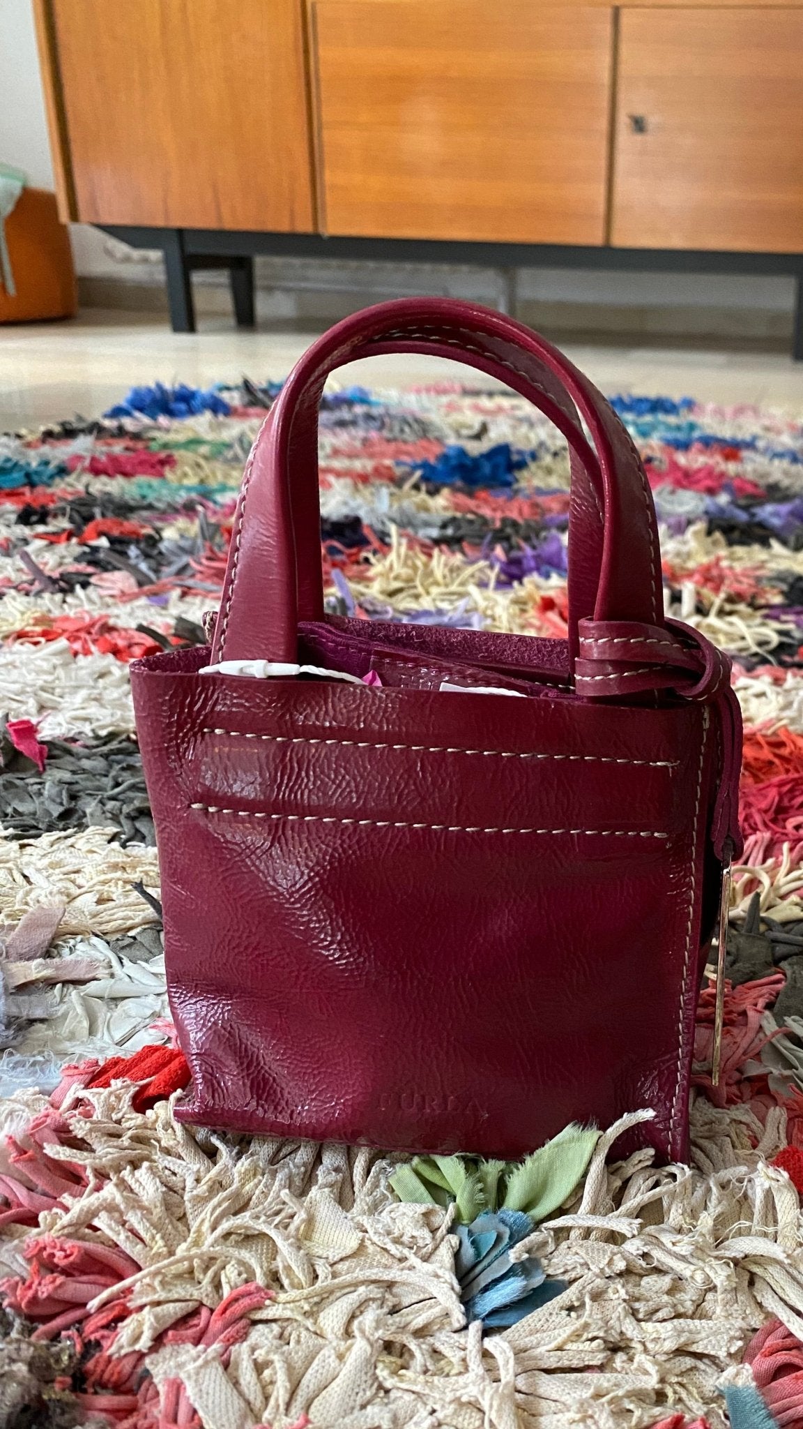 FURLA Micro Bag bordeaux - lille.PLADS