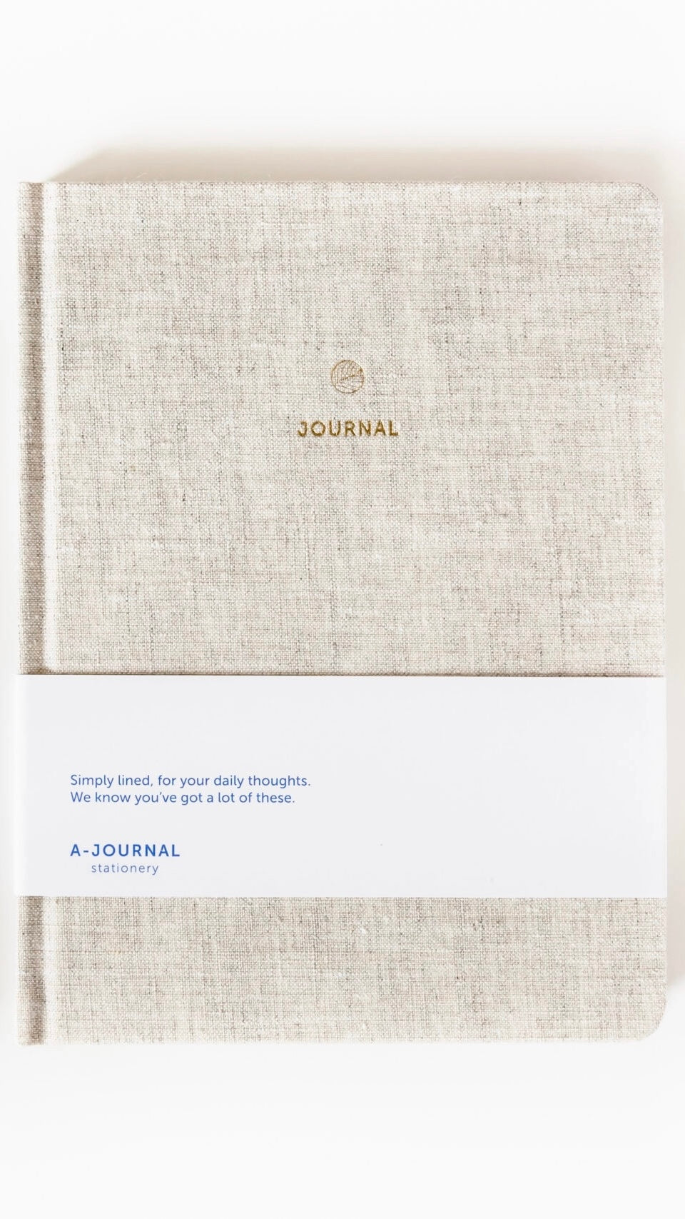 A-JOURNAL - Notizbuch Leinen beige