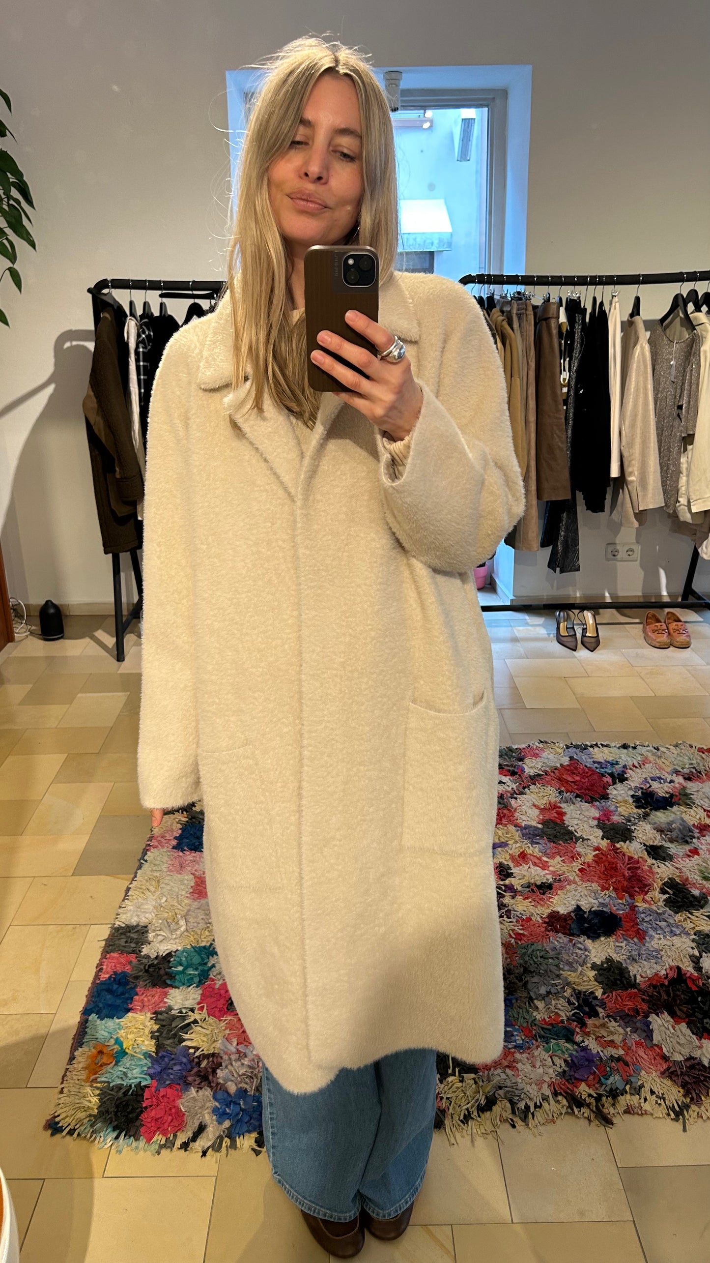 JOSEPH RIBKOFF Mantel Chenille creme / XXL