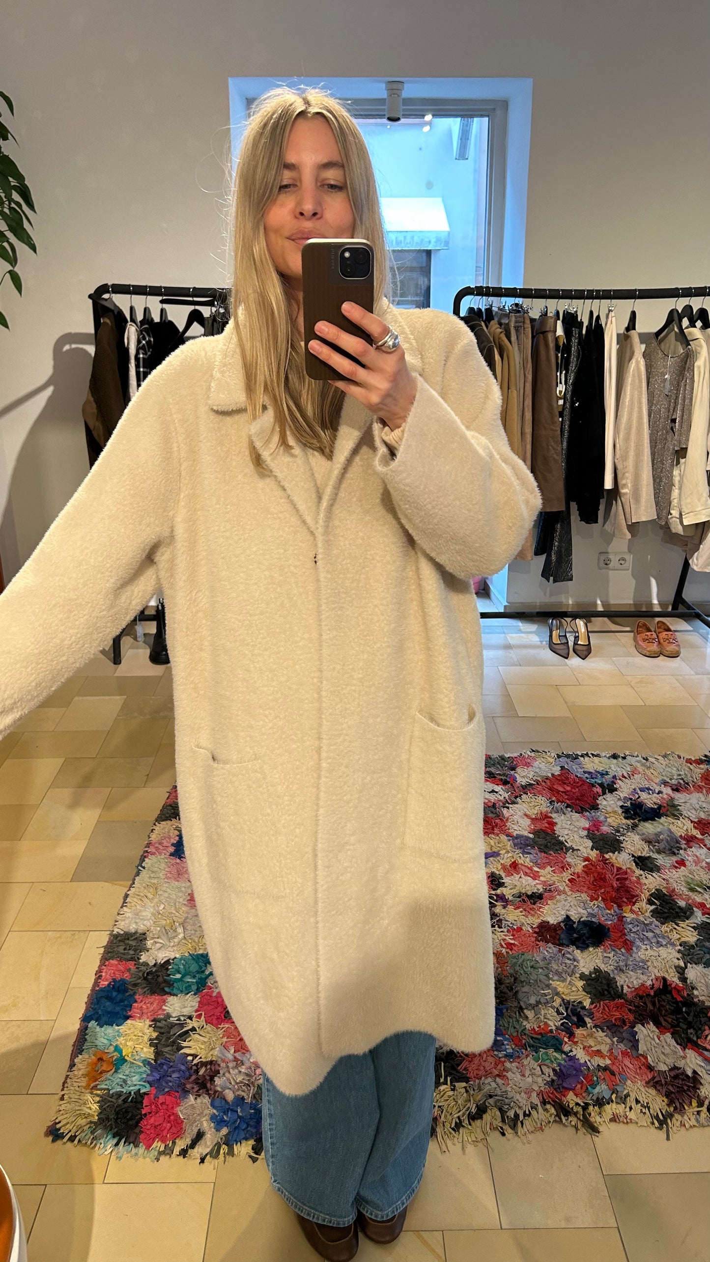 JOSEPH RIBKOFF Mantel Chenille creme / XXL