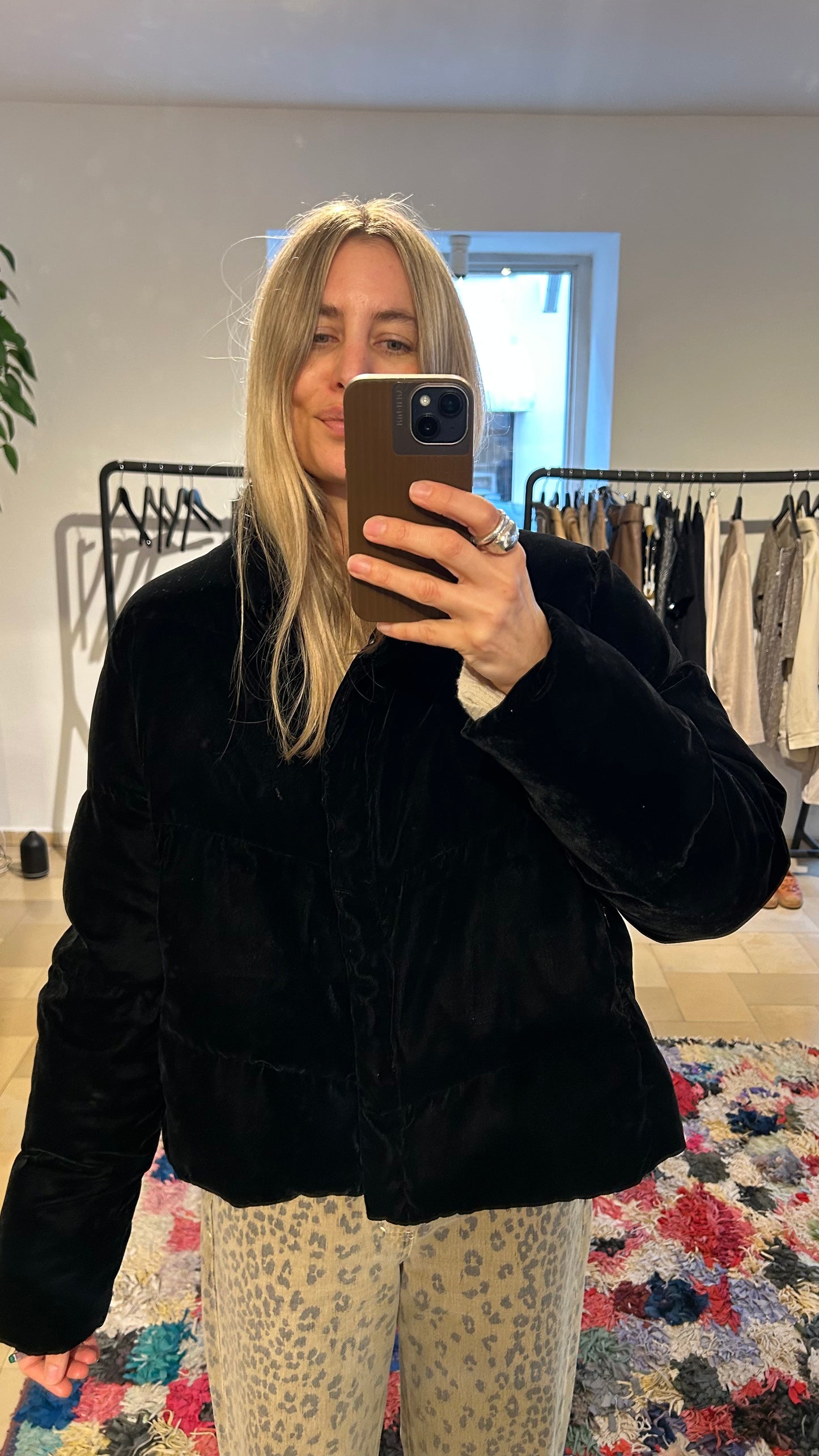 RIANI Bomberjacke Samt blk / 48