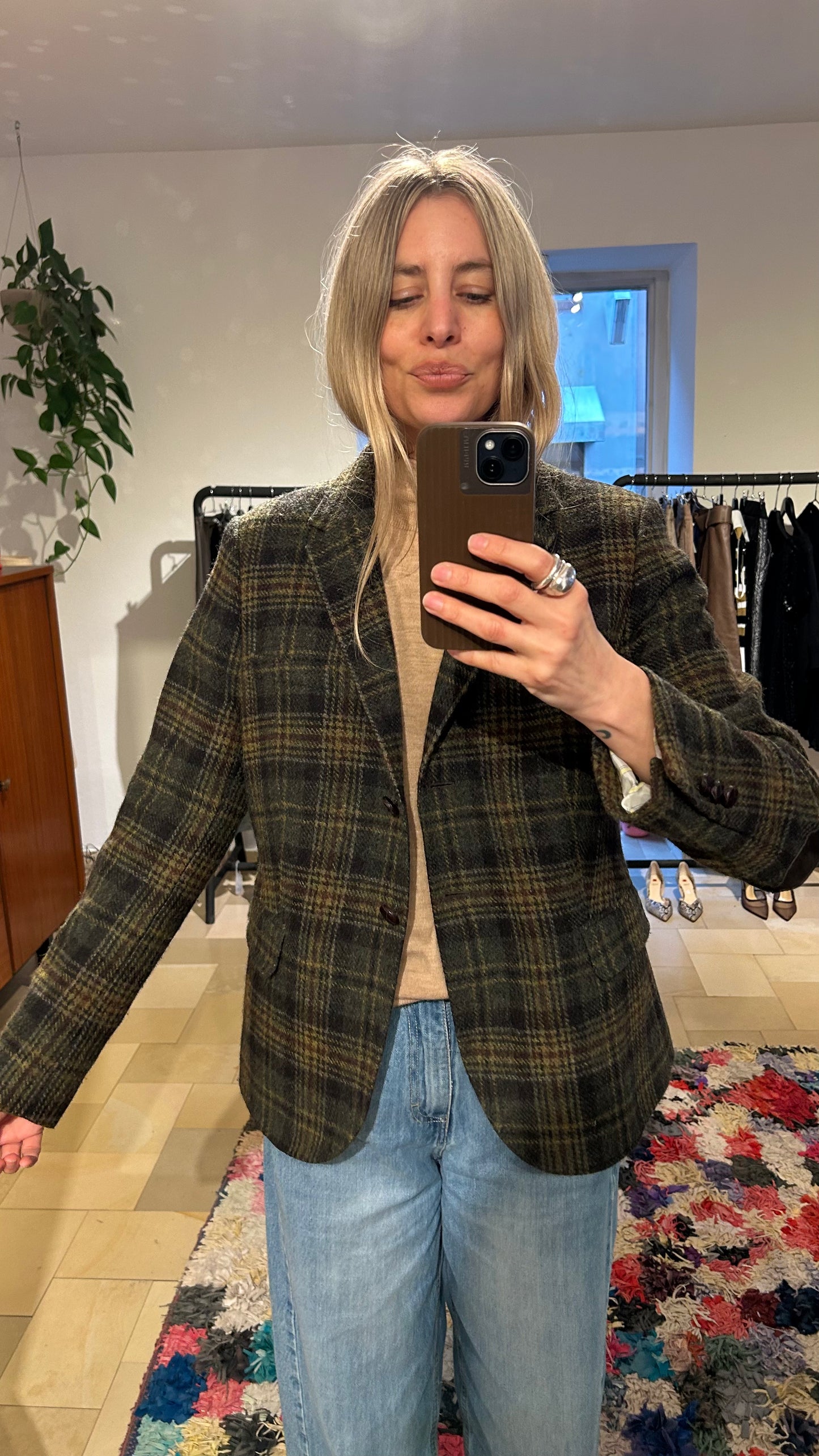 GANT Wollblazer kariert / L