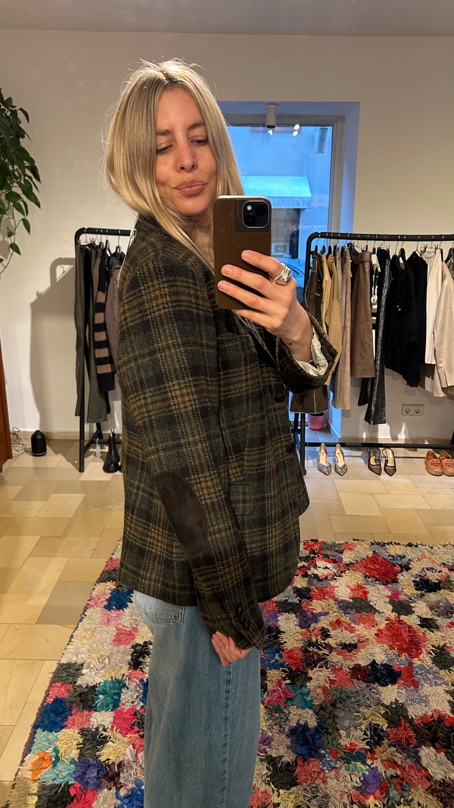 GANT Wollblazer kariert / L