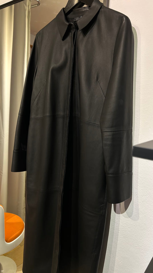 COS Lederkleid Hemdblusenstil blk / 42