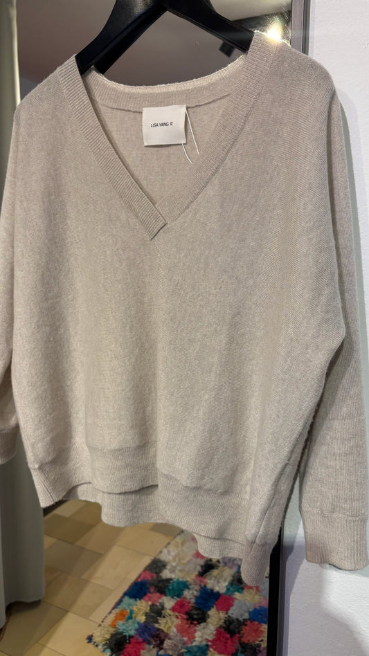 LISA YANG Kaschmirpullover creme / XS - lille.PLADS