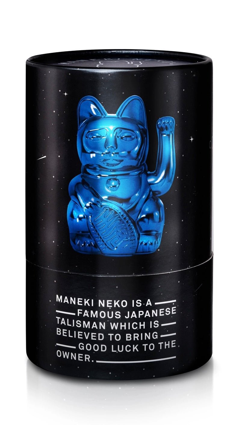 LUCKY CAT - shiny blue - lille.PLADS