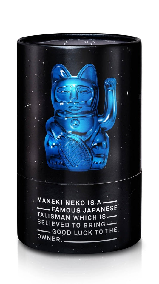 LUCKY CAT - shiny blue - lille.PLADS