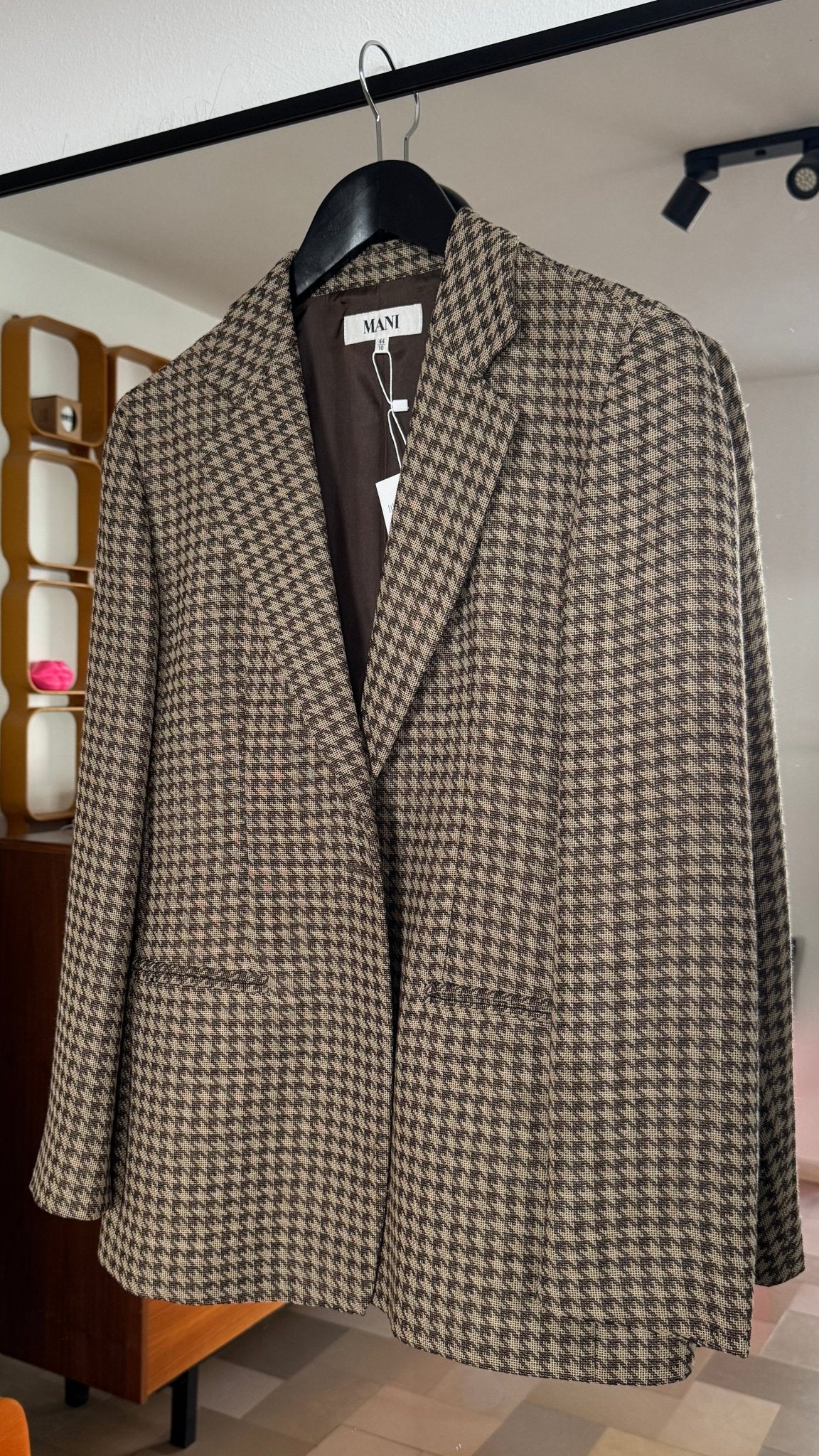 MANI Vintage Blazer braun/beige Hahnentritt/ L - lille.PLADS eGbR