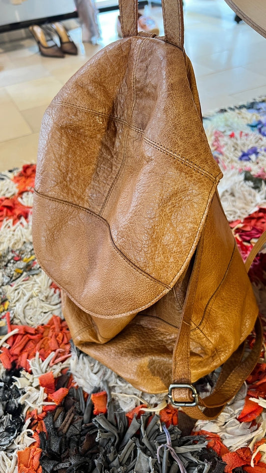 PIECES Lederrucksack - lille.PLADS