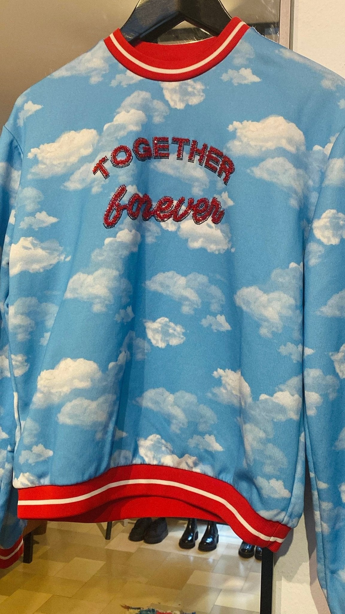 PINKO Sweater Clouds hellblau / XS - lille.PLADS
