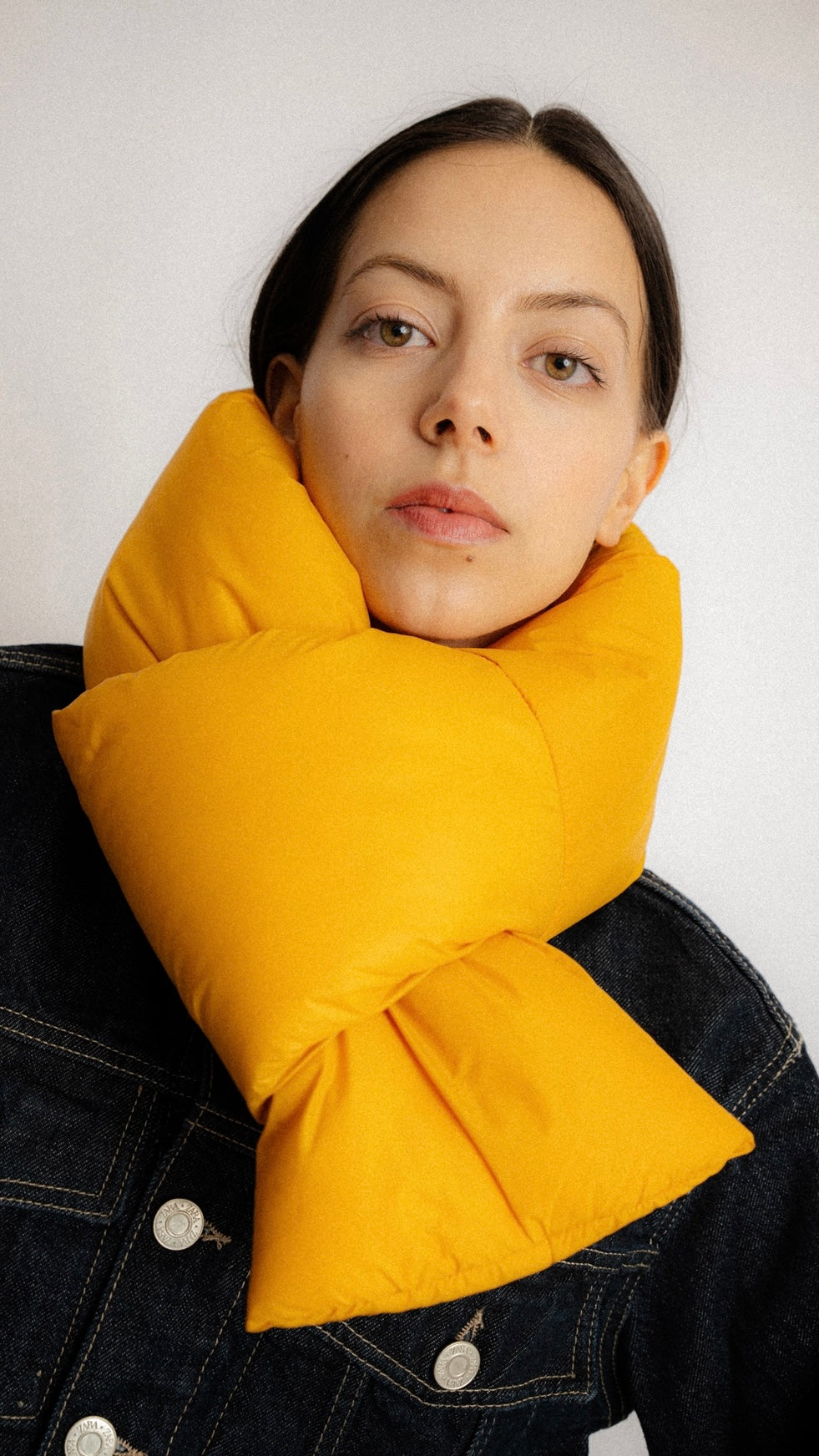 ABSTRACT Mini Schal gelb