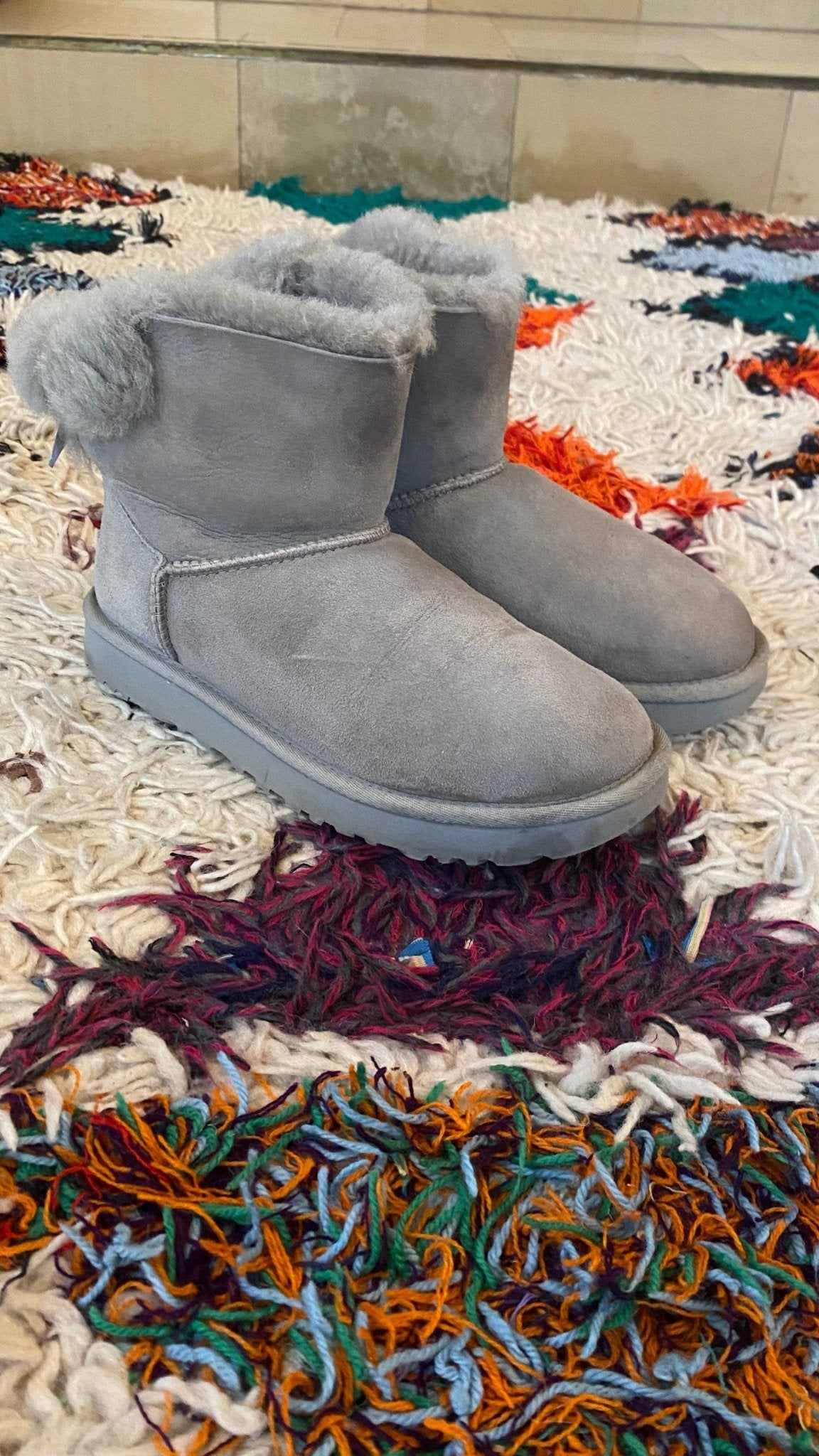 UGG Boots grau Bow/ 38 - lille.PLADS