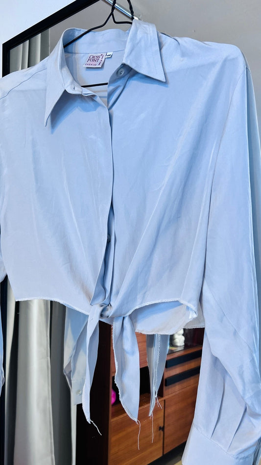 VINTAGE Seidenbluse - lille.PLADS